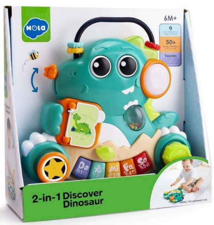 اسباب بازی هولا تویز دایناسور موزیکال 2in 1 Discover Dinosaur HE8976