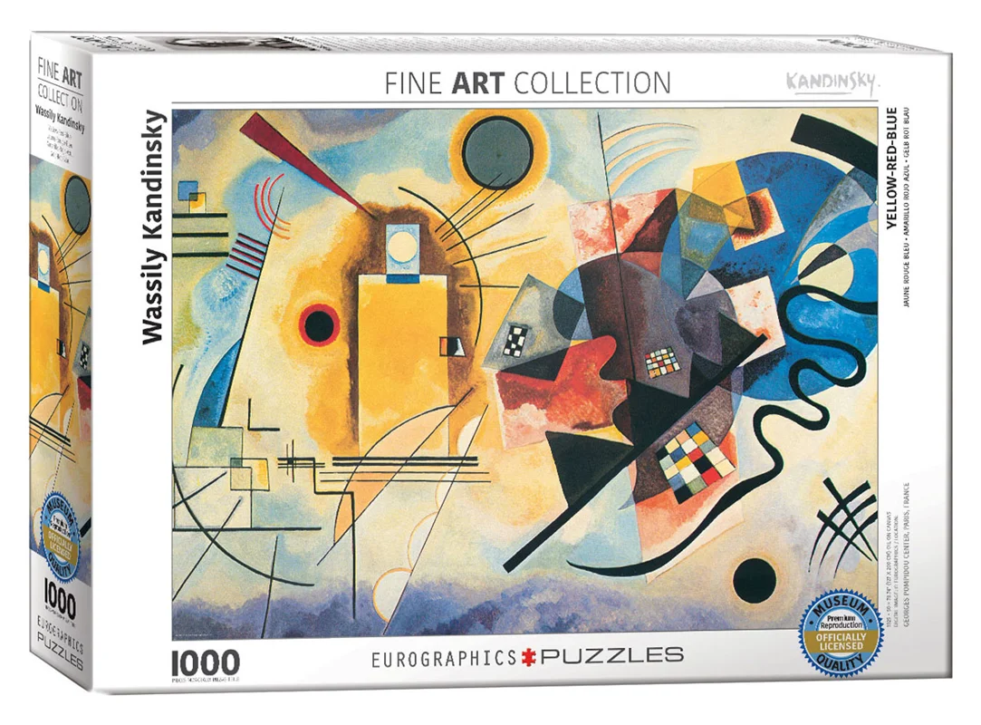خرید پازل یوروگرافیک 1000 تکه «زرد، قرمز، آبی» Eurographics Puzzle Yellow Red Blue 1000 pieces 6000-3271