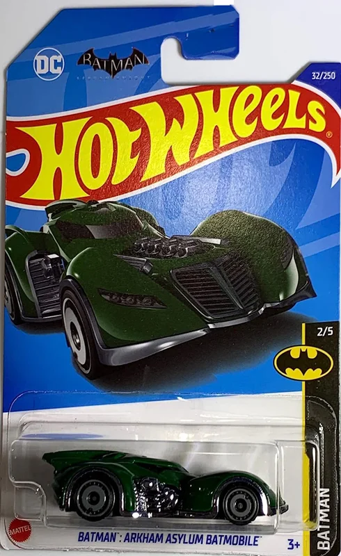 خرید ماشین فلزی ماکت فلزی هات ویلز «بتمن:بتموبیل آسیلوم آرخام» ماشین فلزی Hot Wheels Batman: Arkham Asylum Batmobile Batman 2/5 32/250