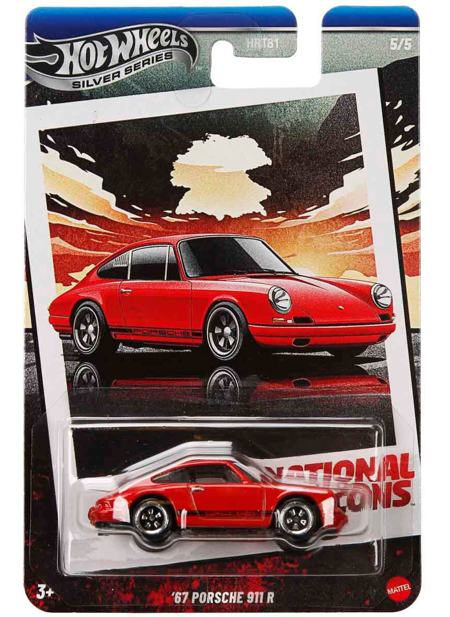 ماشین فلزی هات ویلز سری سیلور 67 پورشه 67Porsche 911R Silver Series 911R