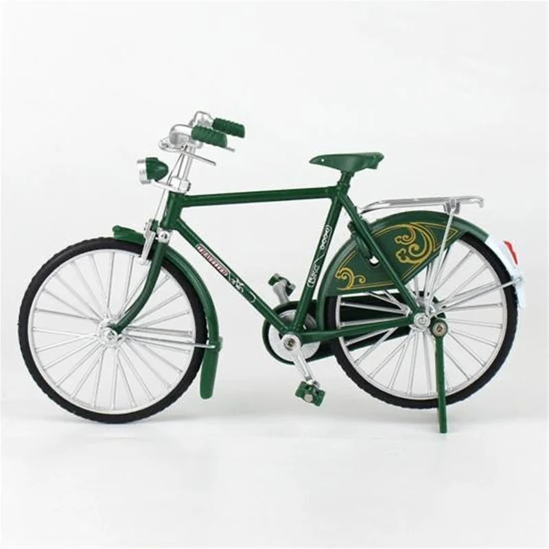 ماکت فلزی دوچرخه شهری قدیمی سبز  081812 Metal Model Retro Bicycle