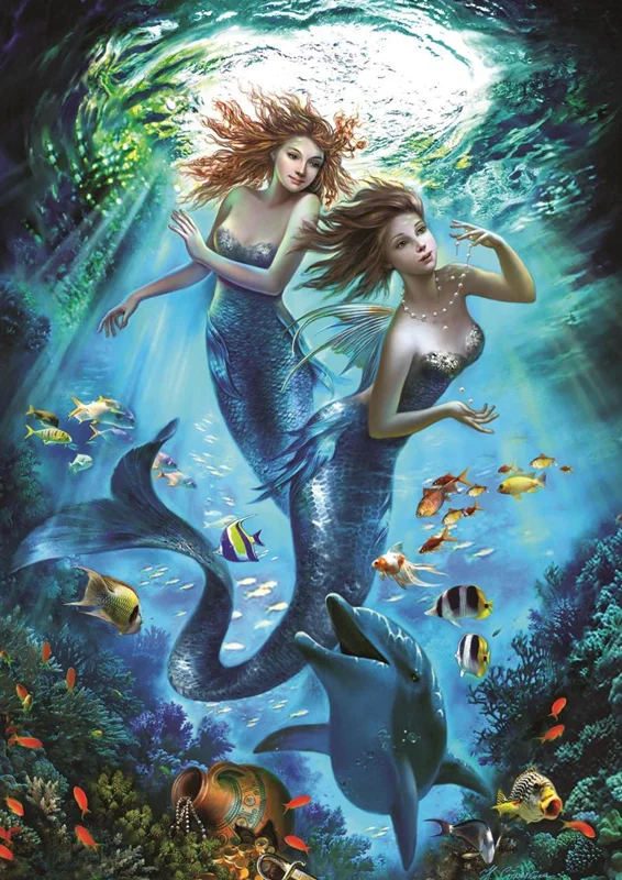 خرید آرت پازل 500 تکه «پری های دریایی» Heidi Art Puzzle The Mermaids 500 pcs 4209