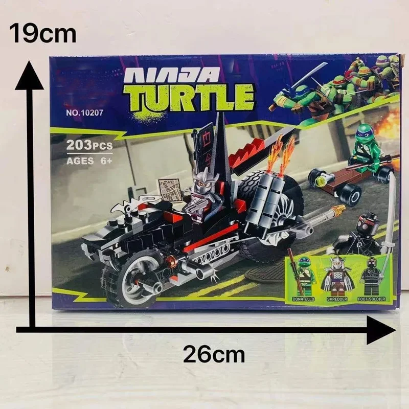 خرید لگو «موتور سیکلت شریدر نینجا»  Lego Ninja Turtles motorcycle escape Shredder's 10207