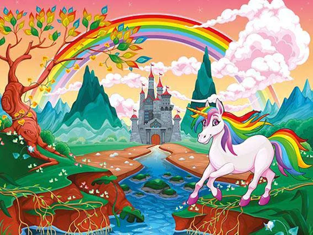 آرت پازل کودکان چوبی 100 تکه «پونی رنگین کمان»  Art Puzzle Kids Rainbow Pony Wooden Puzzle 100 pcs 5899