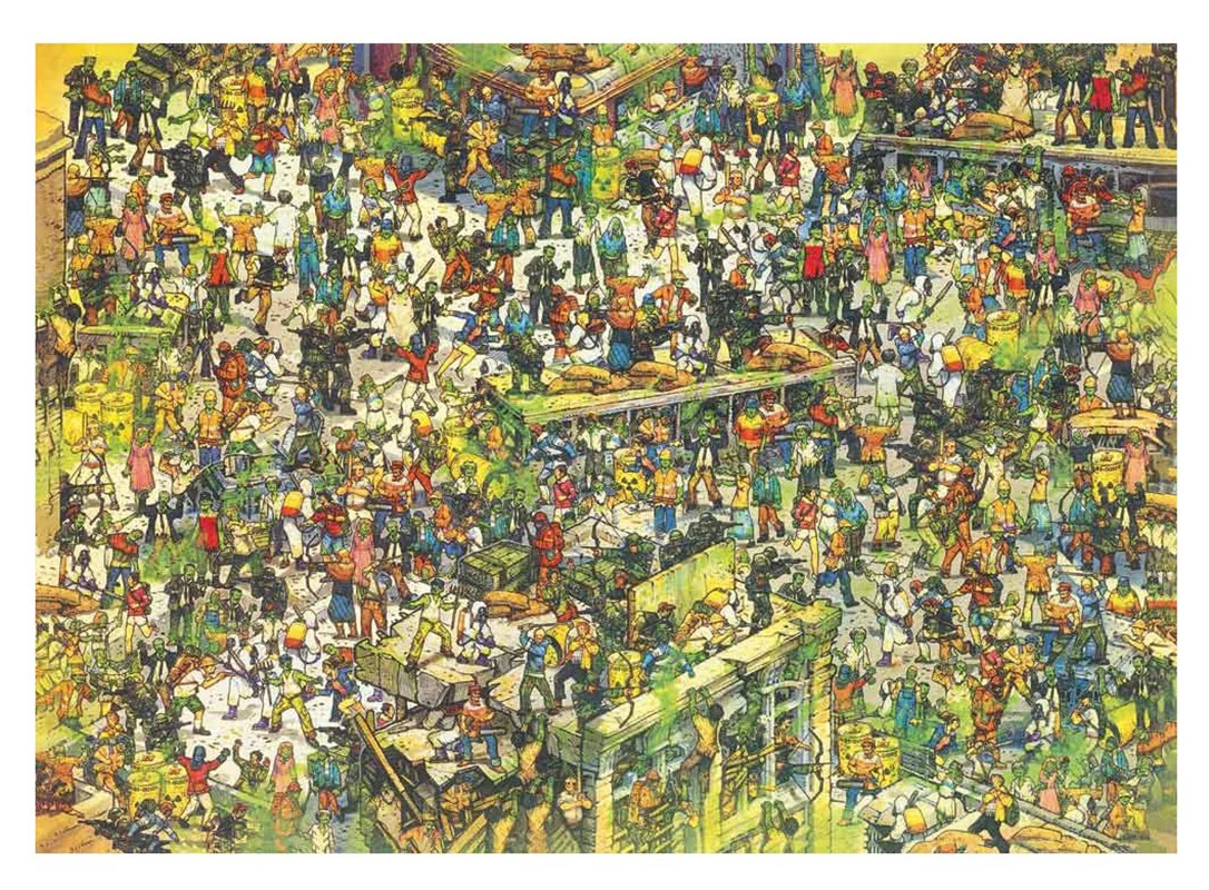 نمایی از صحنه جرم گسترده روی میز بازی فکری آخرین پیام Last Message