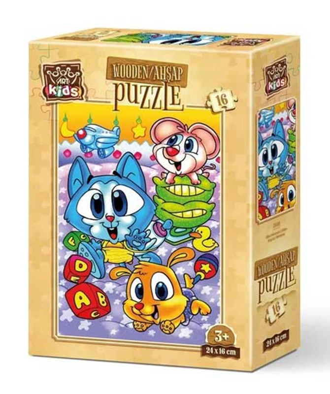 خرید آرت پازل کودکان چوبی 16 تکه «بچه های بازیگوش»  Heidi Art Puzzle Kids Mischievous Kids Wooden Puzzle 16 pcs 5859
