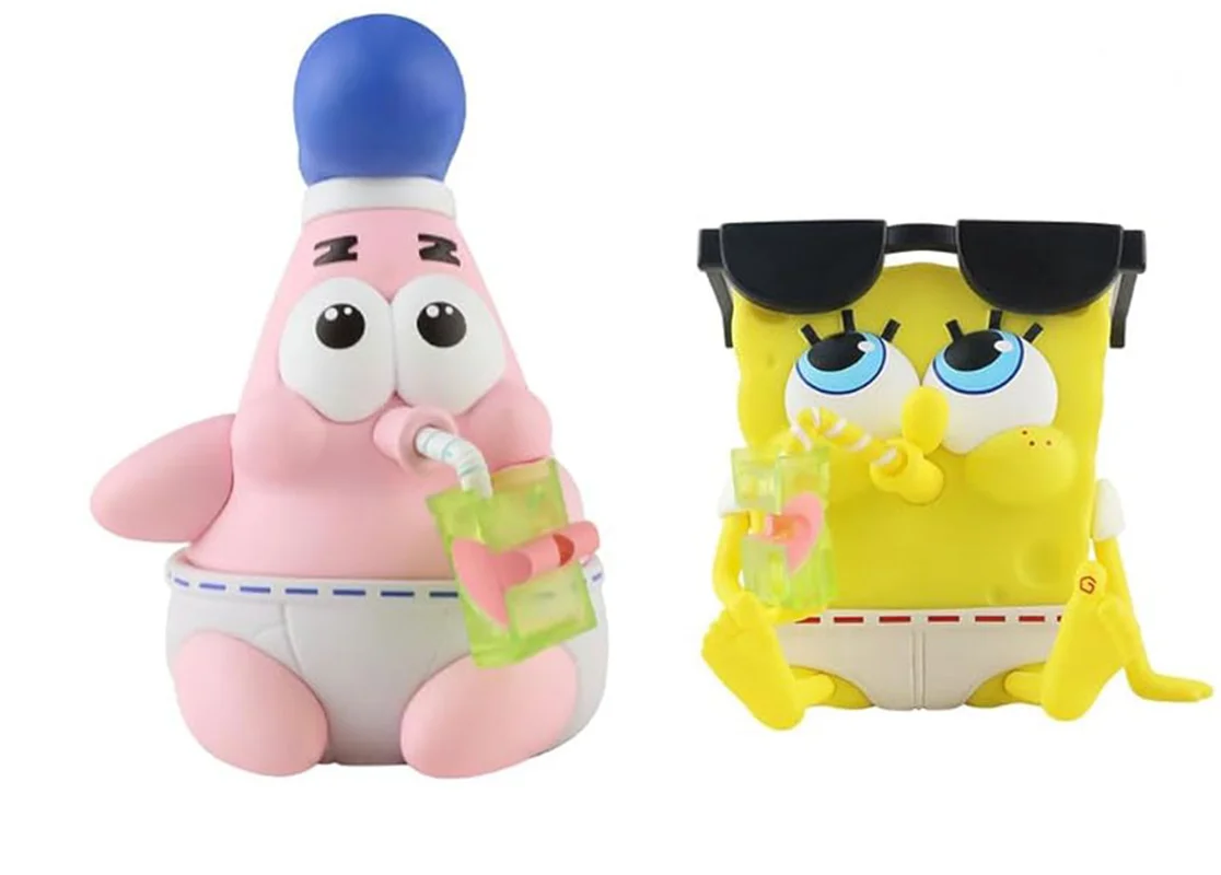 باب اسفنجی و پاتریک با نوشیدنی تابستانی