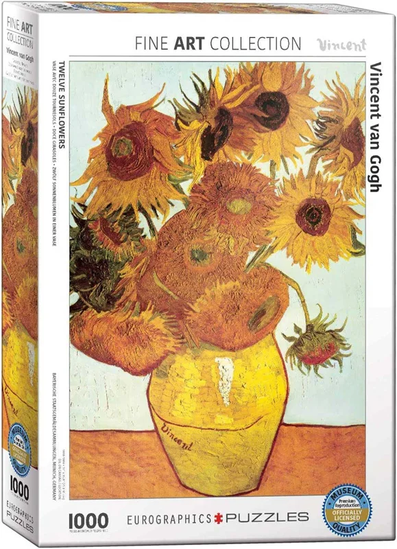 پازل یوروگرافیک 1000 تکه «دوازده گل آفتابگردان» Eurographics Puzzle Twelve Sunflowers 1000 pieces 6000-3688