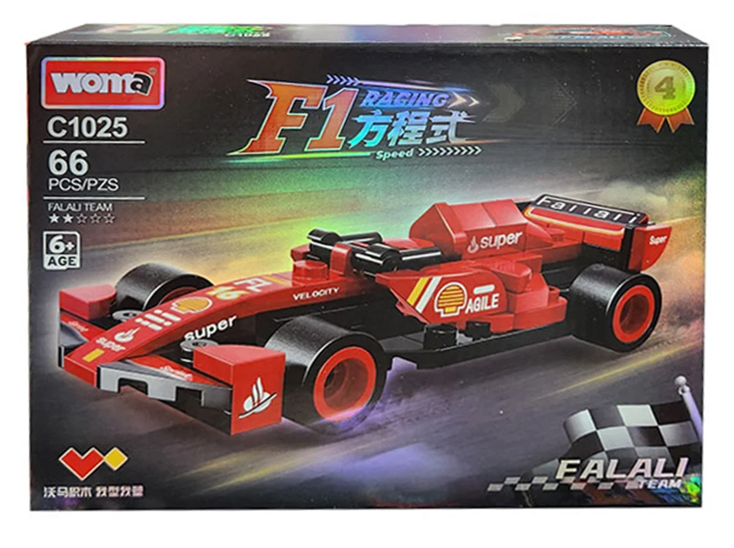 جعبه لگو ماشین مسابقه قرمز Woma مدل C1025-4