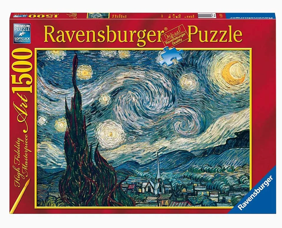 پازل رونزبرگر 1500 تکه «شب پر ستاره» Ravensburger Puzzle Starry Night 1500 Pieces 16207