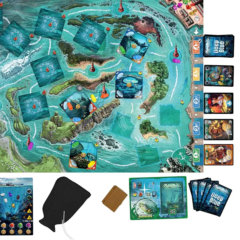 نقشه و صفحه بازی بردگیم دیپ بلو Deep Blue Boardgame