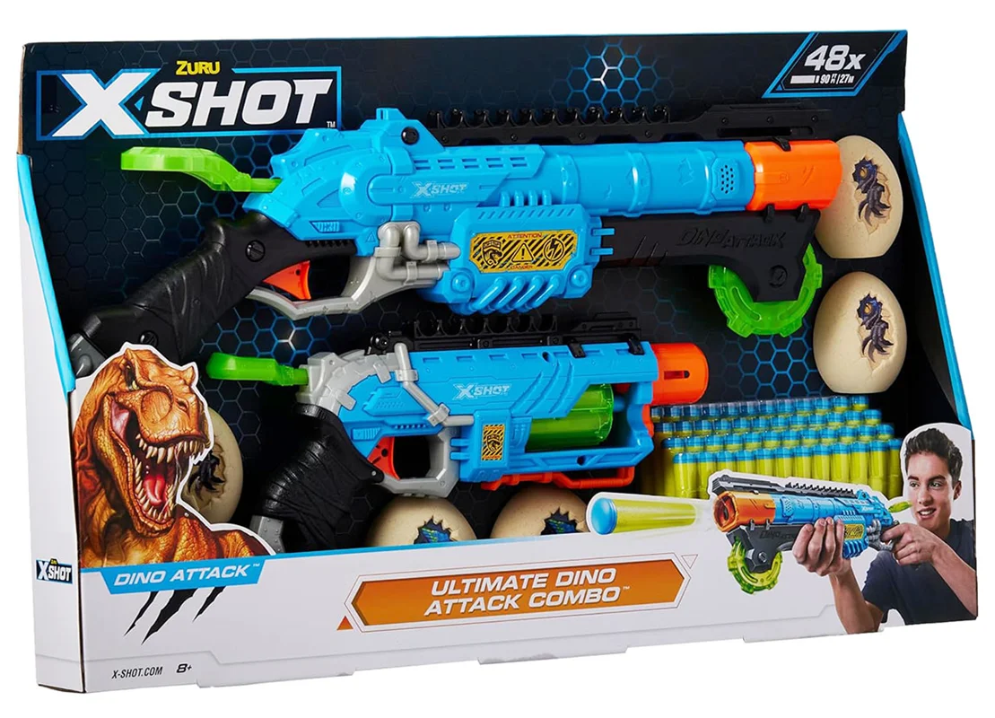 خرید تیر ابری زورو ایکس شات «اولتیمیت دینو اتک کمبو، بسته دوتایی6»  Zuru X Shot Ultimate Dino Attack Combo 4859