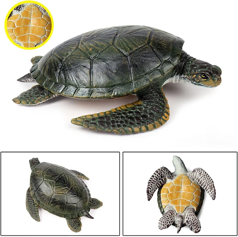 فیگور لاک پشت دریایی Garden Sea Turtle در تمام حالات به رو به پشت و کنار