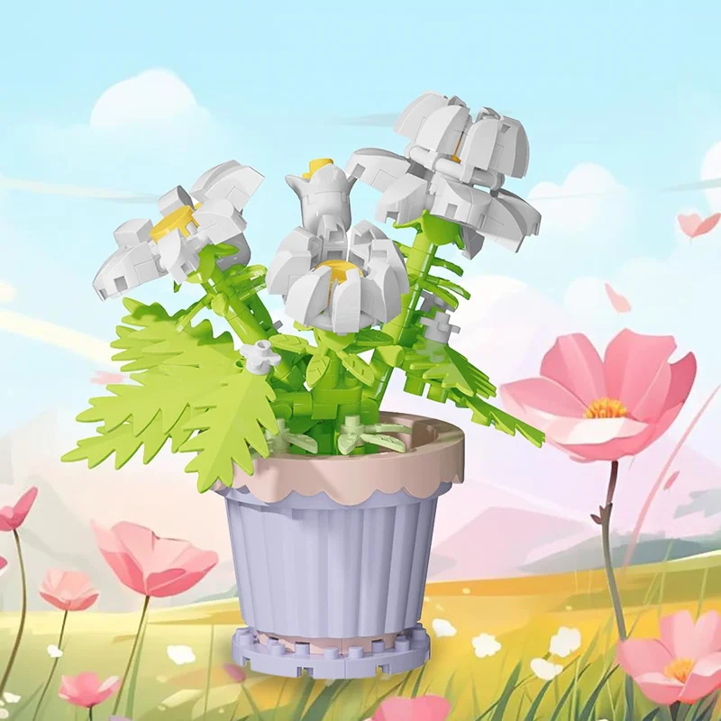 لگو گلدان گل ماگریت Beauty Of Flower Magritte 7225 در فضای باز