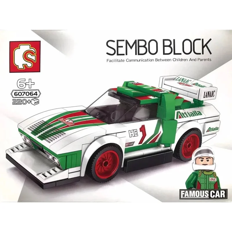 خرید لگو سمبو بلاک تکنیک «ماشین لانسیا استراتوس Sembo Block Famous Car Lancia Stratos HF Technic 607064