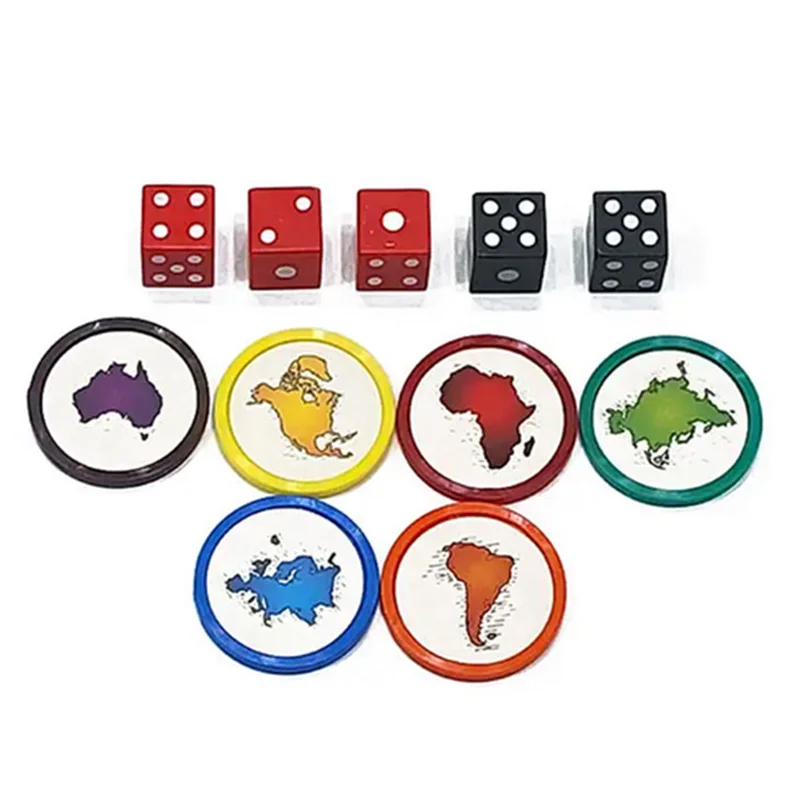 تاسهای حمله و دفاع در بازی ریسک کارتی