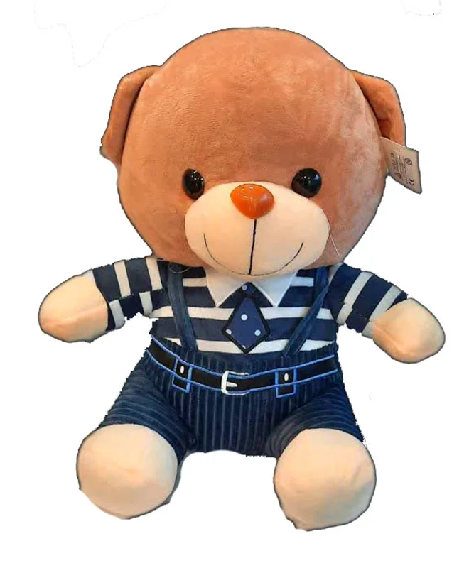خرید اسباب بازی عروسک پولیشی عروسک «خرس کرواتی با لباس و شلوار زیبا» Cravat Bear Plush Doll 101318