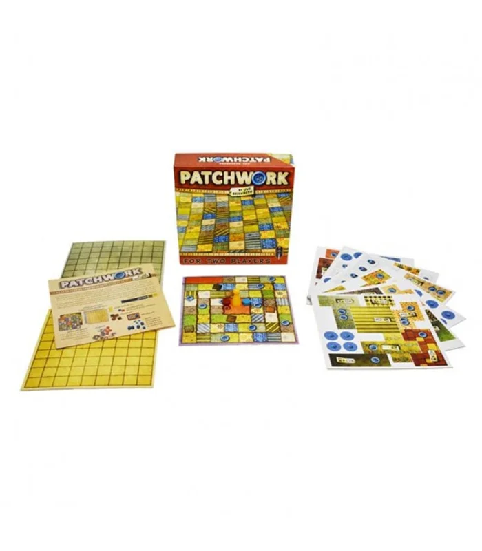 جعبه و صفحه بازی فکری پچ ورک: چهل تکه Patchwork Boardgame