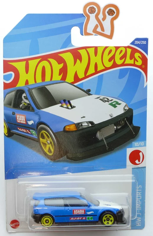 بستهبندی روکارتی ماشین فلزی هات ویلز هوندا سیویک کاستوم مدل Hot Wheels Honda Civic Custom
