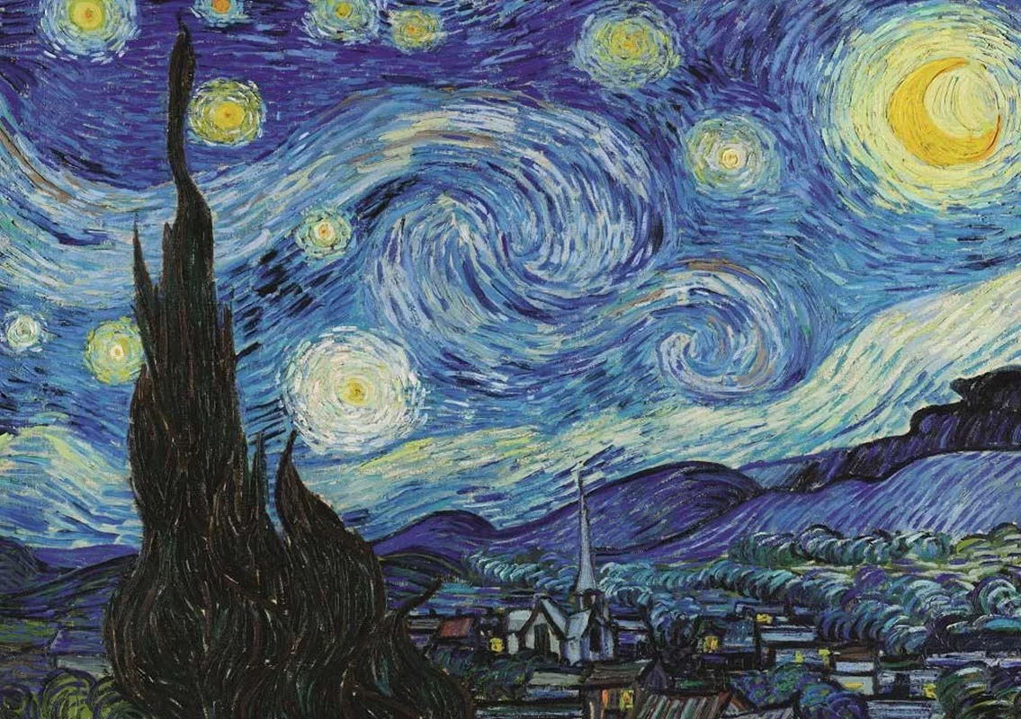 آرت پازل 1000 تکه «شب پر ستاره» Heidi Art Puzzle Starry Night 1000 pcs 5202