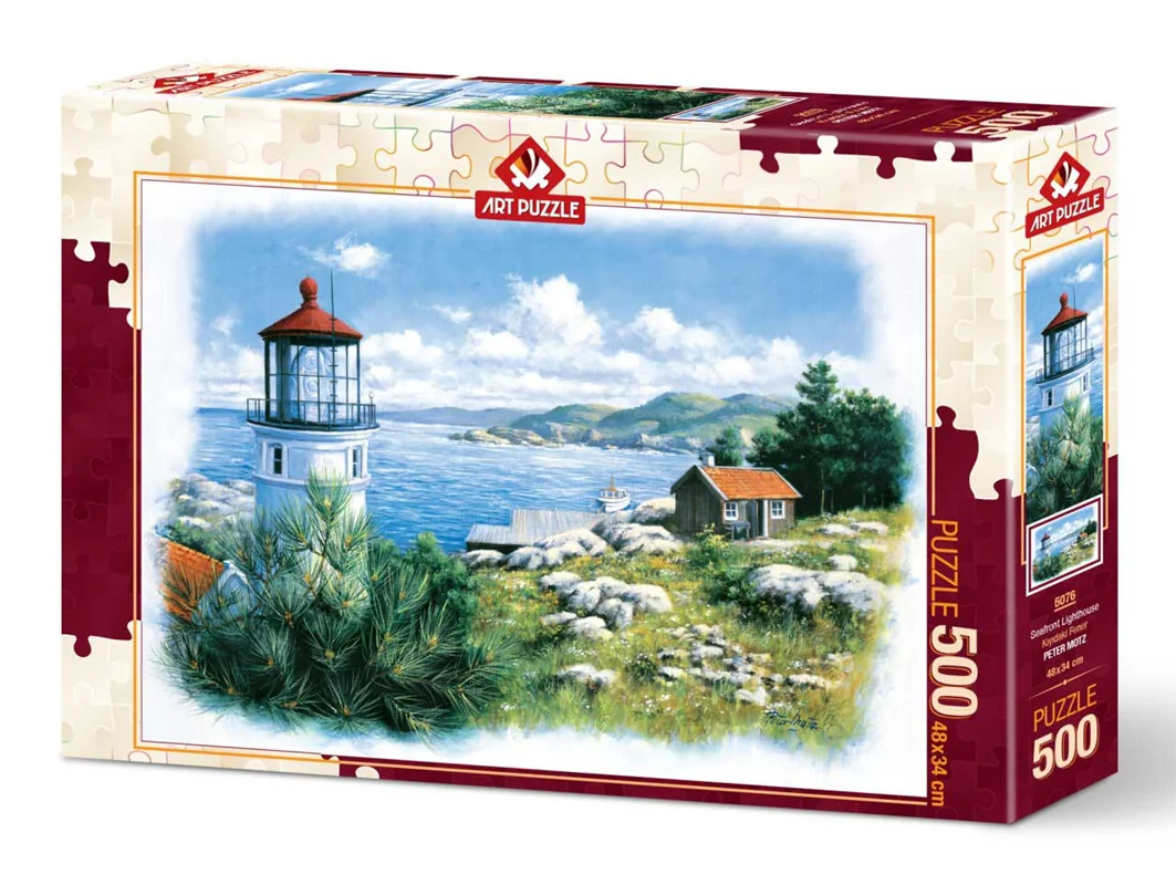 خرید پازل آرت 500 تکه «فانوس دریایی» Art Puzzle Seafront Lighthouse 500 pcs 5076