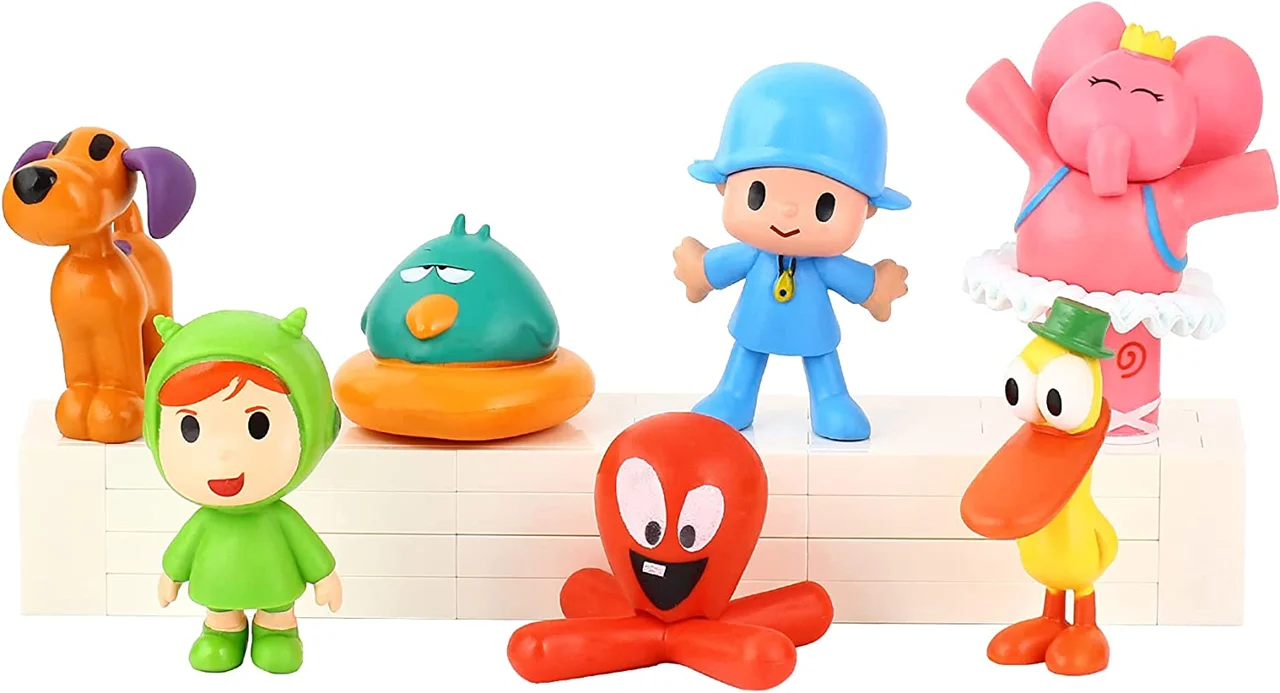 خرید فیگور های شخصیت های کارتونی «ست 7 تایی پوکویو» Cartoon Characters Figures New Pocoyo Toys Set of 7 PCS