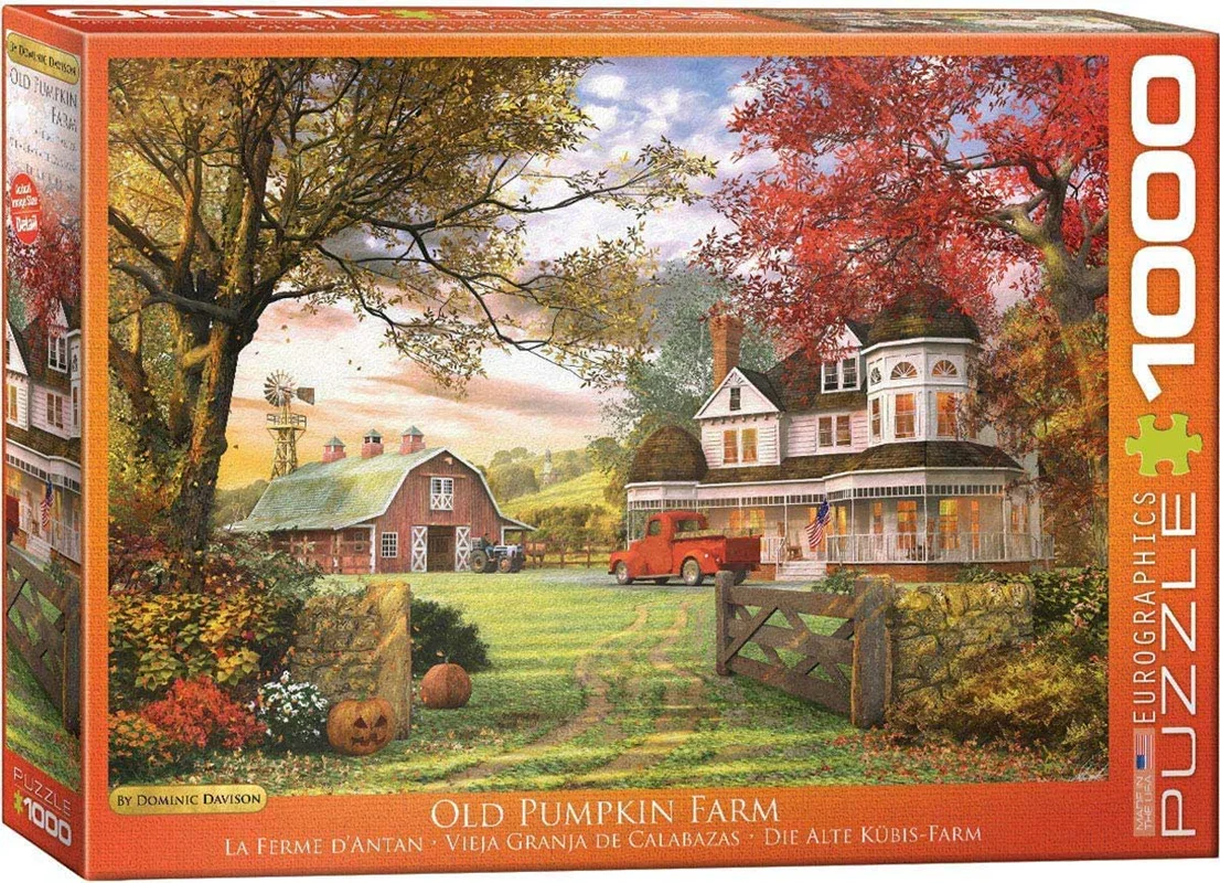 پازل یوروگرافیک 1000 تکه «مزرعه قدیمی کدو تنبل» Eurographics Puzzle Old Pumpkin Farm 1000 pieces 6000-0694