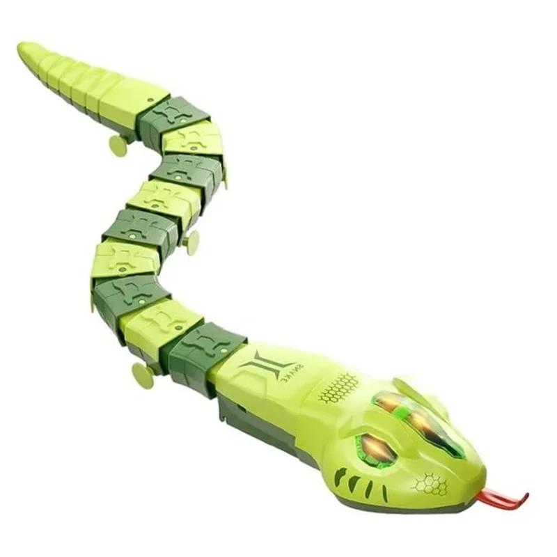 خزنده ساختنی موزیکال چراغدار مدل Slitherbot Snake Tenxuan 11 - نمای جانبی مار با نورپردازی