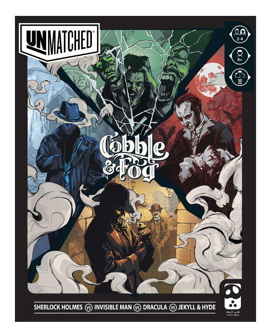 بازی فکری آنمچد: بی‌همتا خیابانهای مه آلود Unmatched: Cobble & Fog