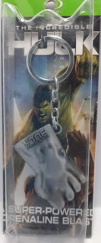 خرید جا کلیدی فلزی «دستکش هالک» جا سوئیچی، حلقه کلید Hulk The Incredible key holder
