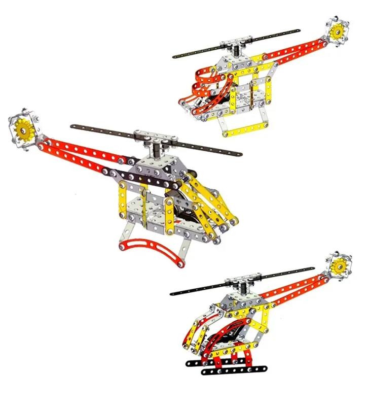 خرید بازی ساختنی فلزی پلاستیکی زیرک 7 مدل «بالگرد 7 مدل» Zirak Engineering & Robotics helicopter 7 Models