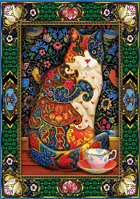 پازل گربه، پازل سلطنتی پازل آرت 1000 تکه پازل «گربه سلطنتی» Art Puzzle The Royal Cat 1000 pcs 5216