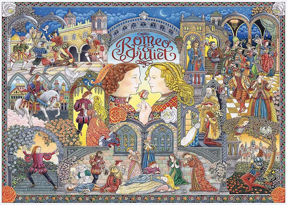 پازل رونزبرگر 1000 تکه «رومئو و ژولیت» Ravensburger Puzzle Romeo & Juliet 1000 Pieces 16808