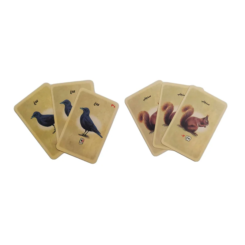 کارت های بازی فکری پرندگان کوچک آواز خوان Piepmatz Boardgame