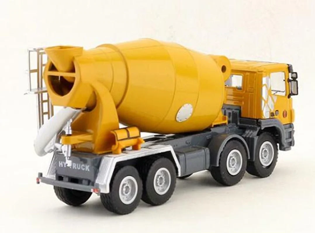 ماکت فلزی هو ایی تویز های تراک «ماشین مخلوط کن بتن میکسر بتن» Hy Truck huayi toys Diecast Concrete mixer 1:50 Scale