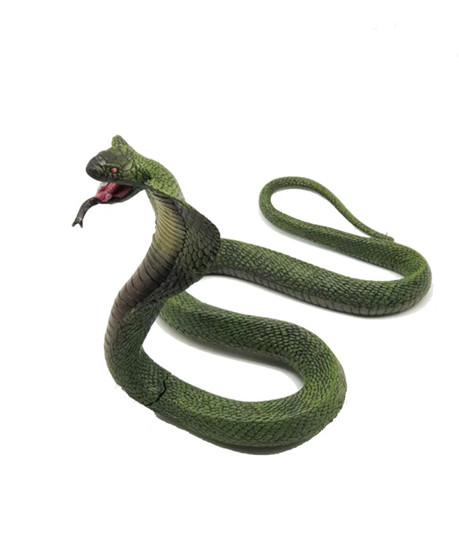خرید فیگور حیوان وحشی «مار کبری» فیگور مدل واقعی حیوانات، مجسمه حیوان، مدل شبیه سازی شده حیوان Animal Paradise Cobra Snake Simulation Model Wild Animals Figure PL127-1787