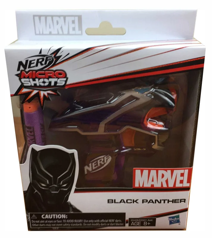 خرید تفنگ اسلحه نرف تیر ابری نرف «میکروشات بلک پنتر» NERF Microshots Black Panther Blaster E2931