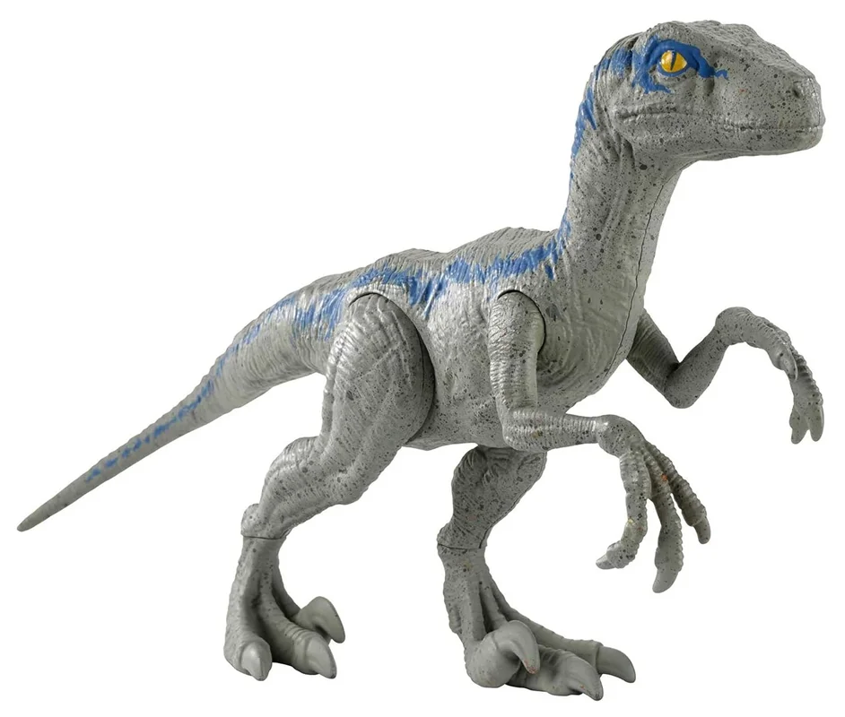 خرید فیگور برند متل عروسک دایناسور فیگور «جهان ژوراسیک ولوسیراپتور آبی»  Mattel Jurassic World Velociraptor 'Blue' figure HMF83