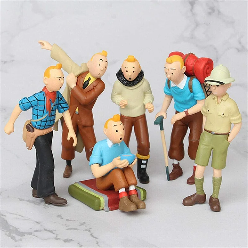 خرید فیگور های «ست 6 تایی ماجراهای تن تن» Action Figure The Adventures of Tintin Collection 6pcs/set