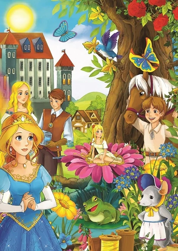 خرید آرت پازل 200 تکه کودکان «قلعه پری»  Heidi Art Puzzle Kids Fairy Tale Castle 200 Pieces 5675