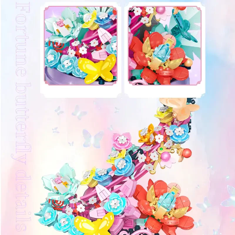 قطعات لگو گل و پروانه Fortune Butterfly 663502