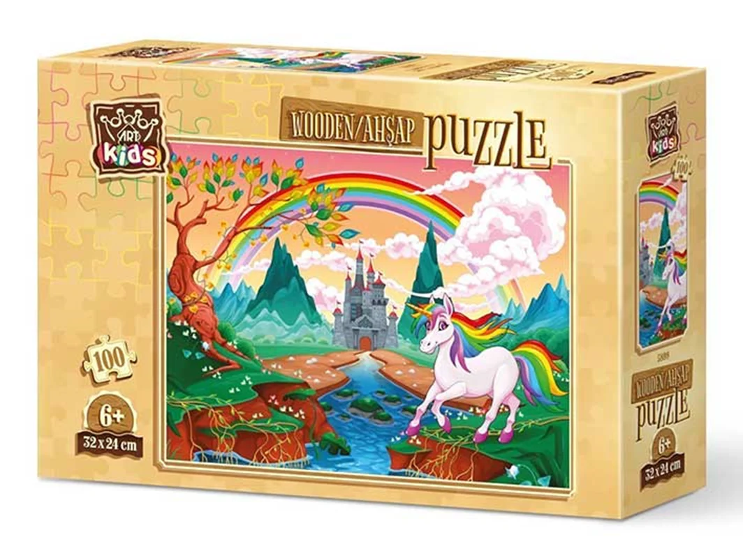 آرت پازل کودکان چوبی 100 تکه «پونی رنگین کمان»  Art Puzzle Kids Rainbow Pony Wooden Puzzle 100 pcs 5899
