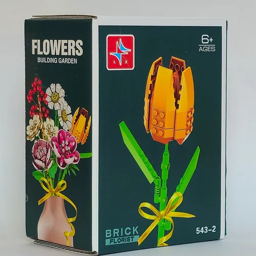 لگو شاخه گل لاله نارنجی Tulip Flower 543-2