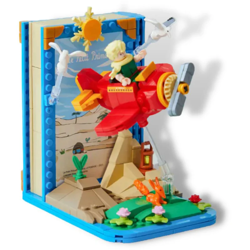 خرید لگو پانتاسی «شازده کوچولو - استند کتاب هواپیما» Pantasy Blocks Le Petit Prince Airplane Book Stand PAN-86310