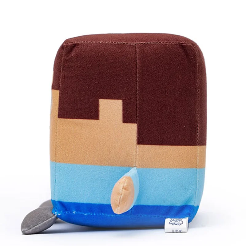 خرید عروسک «استیو مکعبی، استیو مکعب» اسباب بازی عروسک پولیشی یانیک تویز  Yanic Blue Cube Steve Plush Doll AF100261