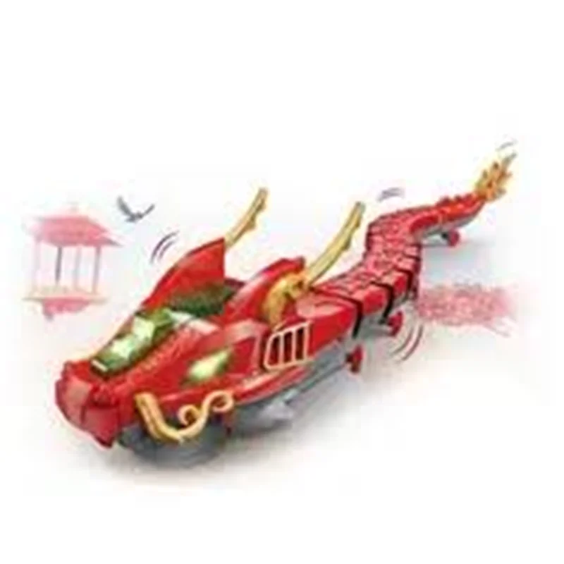 خزنده ساختنی موزیکال چراغدار اژدها متحرک