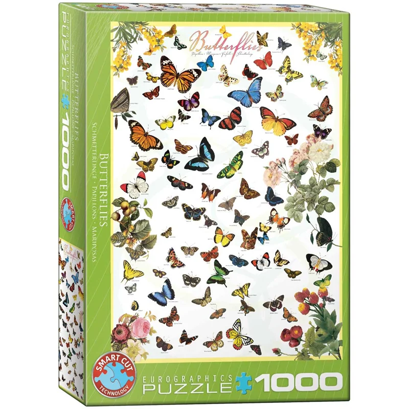 پازل یوروگرافیک 1000 تکه «پروانه ها» Eurographics Puzzle Butterflies 1000 pieces 6000-0077