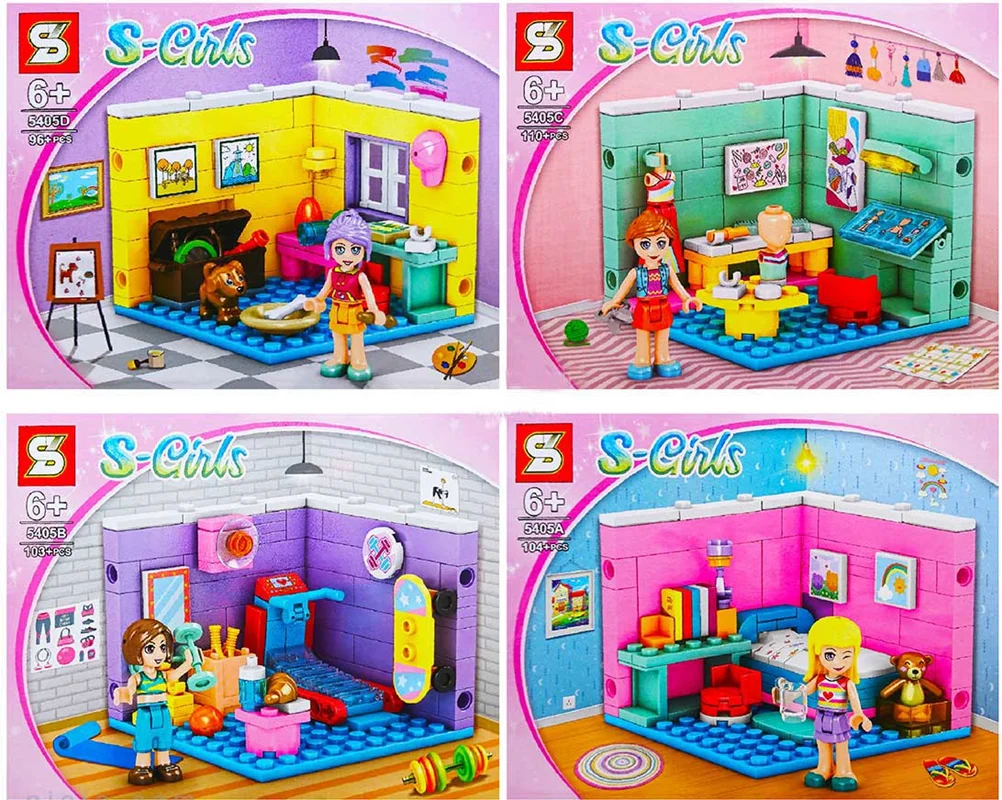خرید لگو دخترانه اس وای «دخترانه تم خانه» SY Block S-Girls House Theme Lego 5405