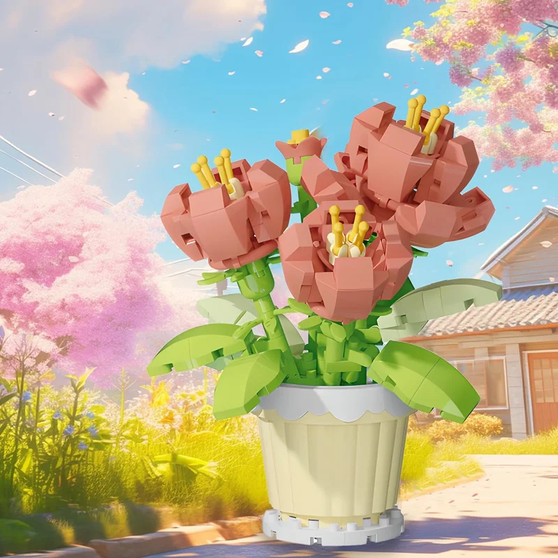 لگو گل صدتومانی Peony 7226 در حیاط خانه