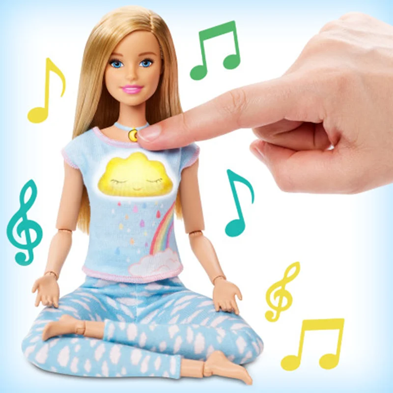 خرید اسباب بازی برند مَتِل «عروسک باربی یوگا، خود مراقبتی و آرامش بخشی» Mattel Toys Barbie Meditations Self-Care Rise & Relax Doll (Light Skin Tone)